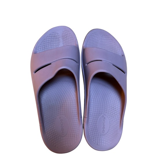 OOFOS OOahh Recovery Slides Mens M12 Purple purSport Sandal Slip On OOfoam